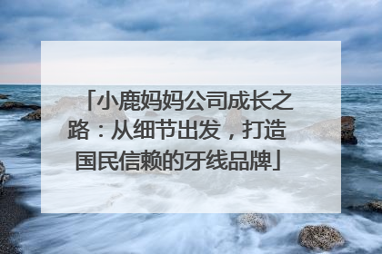 小鹿妈妈公司成长之路：从细节出发，打造国民信赖的牙线品牌