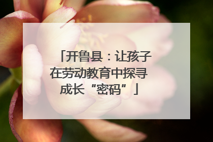 开鲁县：让孩子在劳动教育中探寻成长“密码”