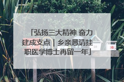 弘扬三大精神 奋力建成支点｜乡亲恳请挂职医学博士再留一年