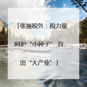 张掖税务：税力量呵护“小种子” 育出“大产业”
