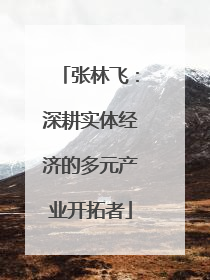 张林飞：深耕实体经济的多元产业开拓者
