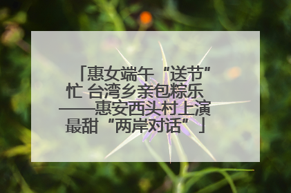 惠女端午“送节”忙 台湾乡亲包粽乐——惠安西头村上演最甜“两岸对话”