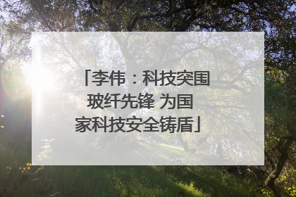 李伟：科技突围 玻纤先锋 为国家科技安全铸盾