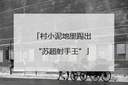 村小泥地里踢出“苏超射手王”