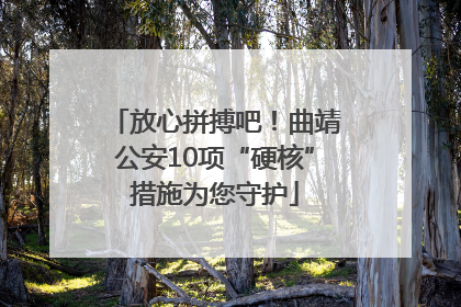 放心拼搏吧！曲靖公安10项“硬核”措施为您守护