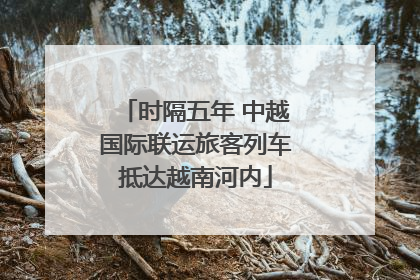 时隔五年 中越国际联运旅客列车抵达越南河内