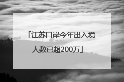 江苏口岸今年出入境人数已超200万