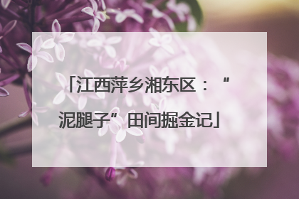 江西萍乡湘东区：“泥腿子”田间掘金记