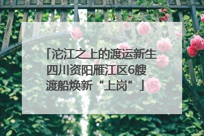 沱江之上的渡运新生 四川资阳雁江区6艘渡船焕新“上岗”