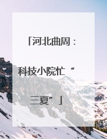 河北曲周：科技小院忙“三夏”