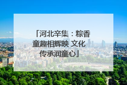 河北辛集：粽香童趣相辉映 文化传承润童心