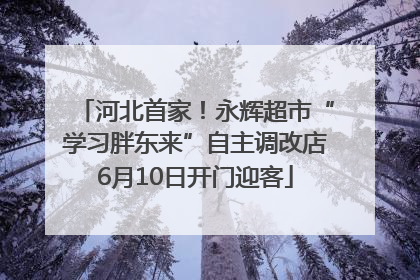 河北首家！永辉超市“学习胖东来”自主调改店6月10日开门迎客