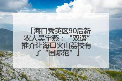 海口秀英区90后新农人吴宇燕：“双语”推介让海口火山荔枝有了“国际范”