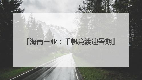 海南三亚：千帆竞渡迎暑期