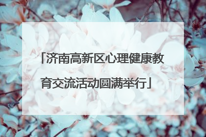 济南高新区心理健康教育交流活动圆满举行
