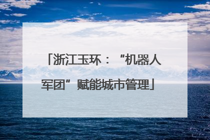 浙江玉环：“机器人军团”赋能城市管理
