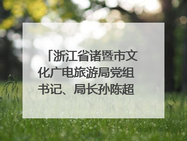 浙江省诸暨市文化广电旅游局党组书记、局长孙陈超：以“西施”IP激活全域旅游 打造县域文旅融合新标杆｜第七届全国县域旅游研究成果发布系列活动