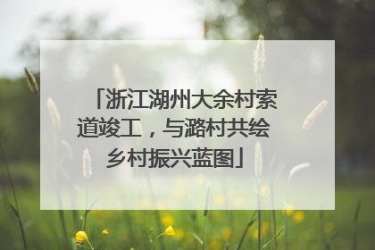 浙江湖州大余村索道竣工，与潞村共绘乡村振兴蓝图