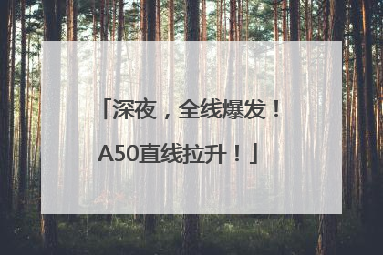 深夜，全线爆发！A50直线拉升！