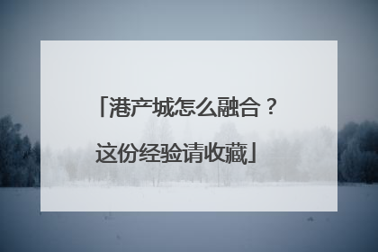 港产城怎么融合？这份经验请收藏