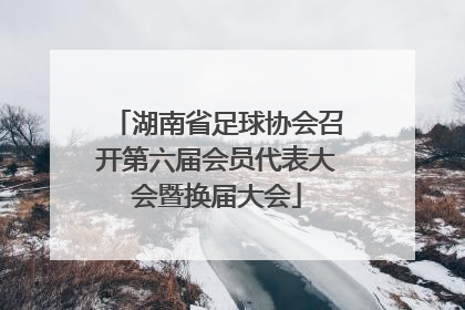 湖南省足球协会召开第六届会员代表大会暨换届大会