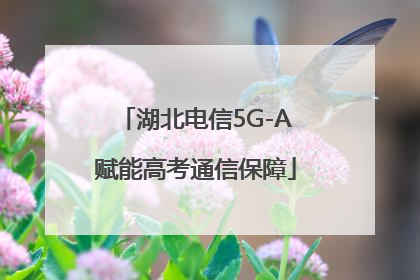 湖北电信5G-A赋能高考通信保障