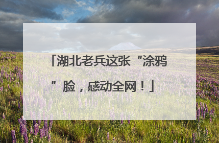 湖北老兵这张“涂鸦”脸，感动全网！