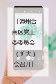 漳州台商区党工委委员会（扩大）会召开