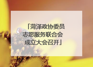 菏泽政协委员志愿服务联合会成立大会召开