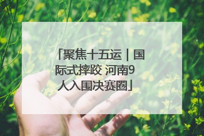 聚焦十五运｜国际式摔跤 河南9人入围决赛圈