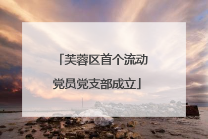芙蓉区首个流动党员党支部成立