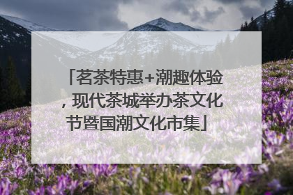 茗茶特惠+潮趣体验，现代茶城举办茶文化节暨国潮文化市集