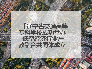 辽宁省交通高等专科学校成功举办 低空经济行业产教融合共同体成立大会暨共建低空经济产教融合新生态论坛