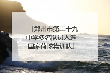 郑州市第二十九中学多名队员入选国家荷球集训队