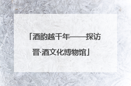 酒韵越千年——探访晋·酒文化博物馆