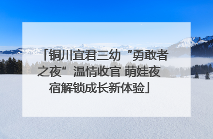 铜川宜君三幼“勇敢者之夜”温情收官 萌娃夜宿解锁成长新体验