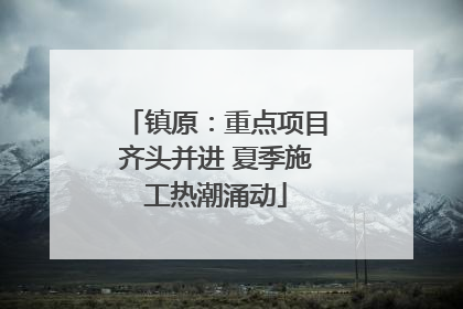 镇原：重点项目齐头并进 夏季施工热潮涌动