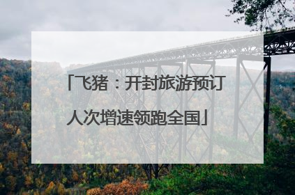 飞猪：开封旅游预订人次增速领跑全国