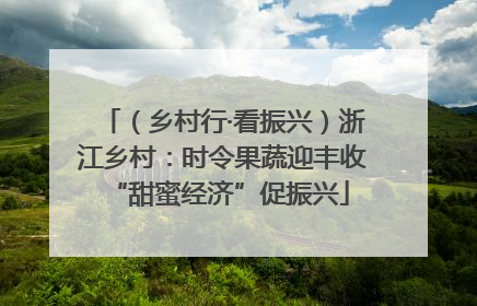 （乡村行·看振兴）浙江乡村：时令果蔬迎丰收 “甜蜜经济”促振兴