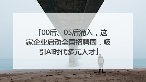 00后、05后涌入，这家企业启动全国招聘周，吸引AI时代多元人才