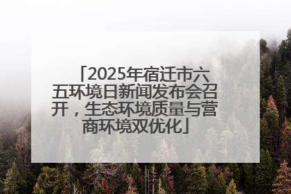 2025年宿迁市六五环境日新闻发布会召开，生态环境质量与营商环境双优化
