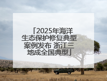 2025年海洋生态保护修复典型案例发布 浙江三地成全国典型