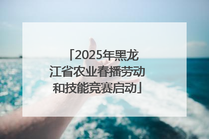 2025年黑龙江省农业春播劳动和技能竞赛启动