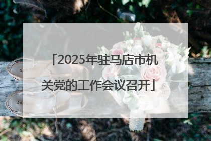2025年驻马店市机关党的工作会议召开