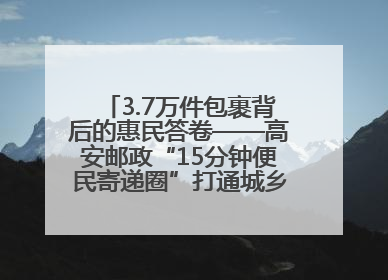 3.7万件包裹背后的惠民答卷——高安邮政“15分钟便民寄递圈”打通城乡服务末梢