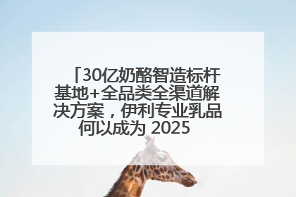 30亿奶酪智造标杆基地+全品类全渠道解决方案，伊利专业乳品何以成为 2025 焙烤展 MV